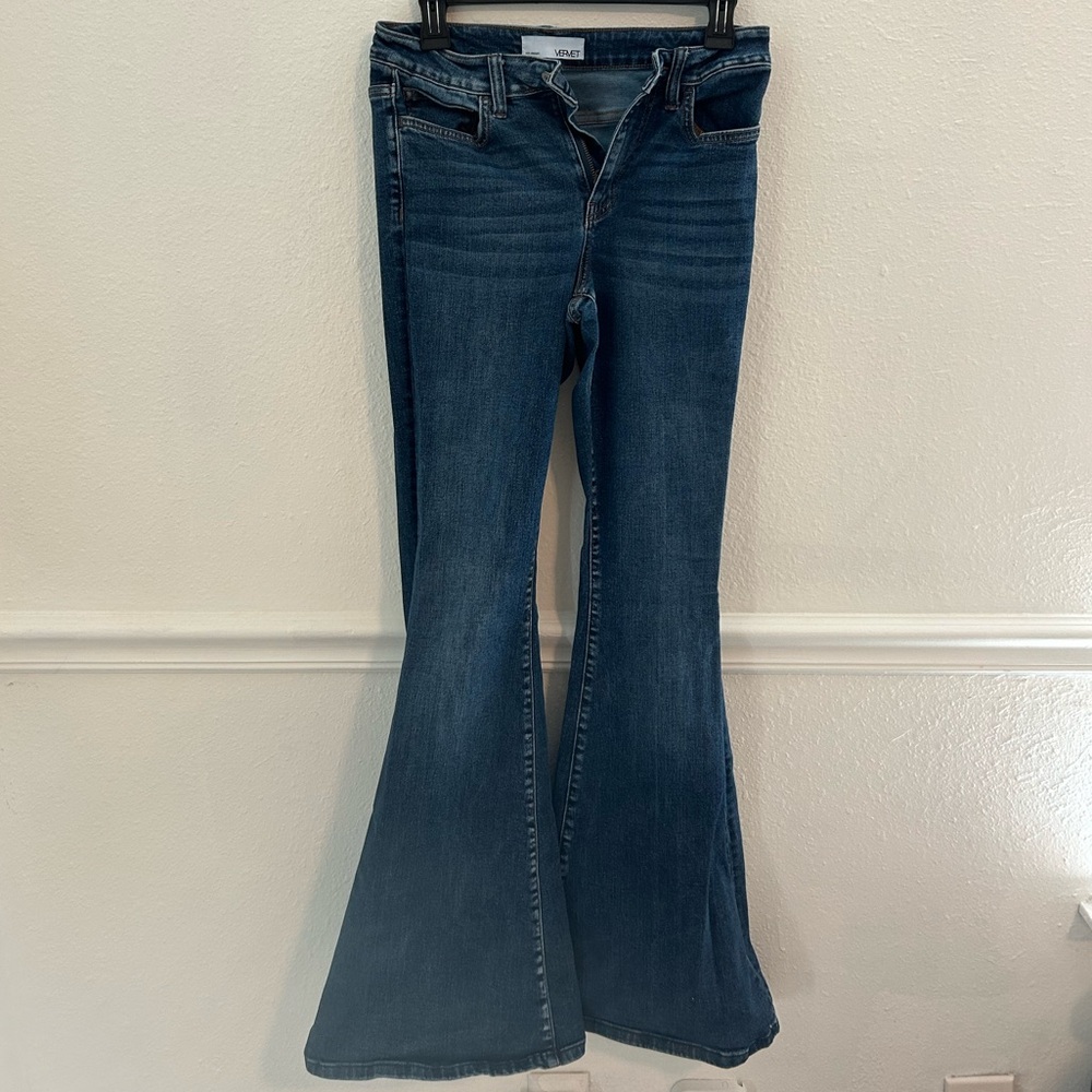 Vervet Dark Wash Flares